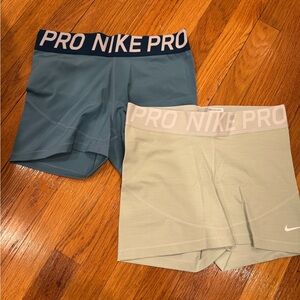 Nike Dri-Fit Women's Shorts - Light Green & teal- both $20
